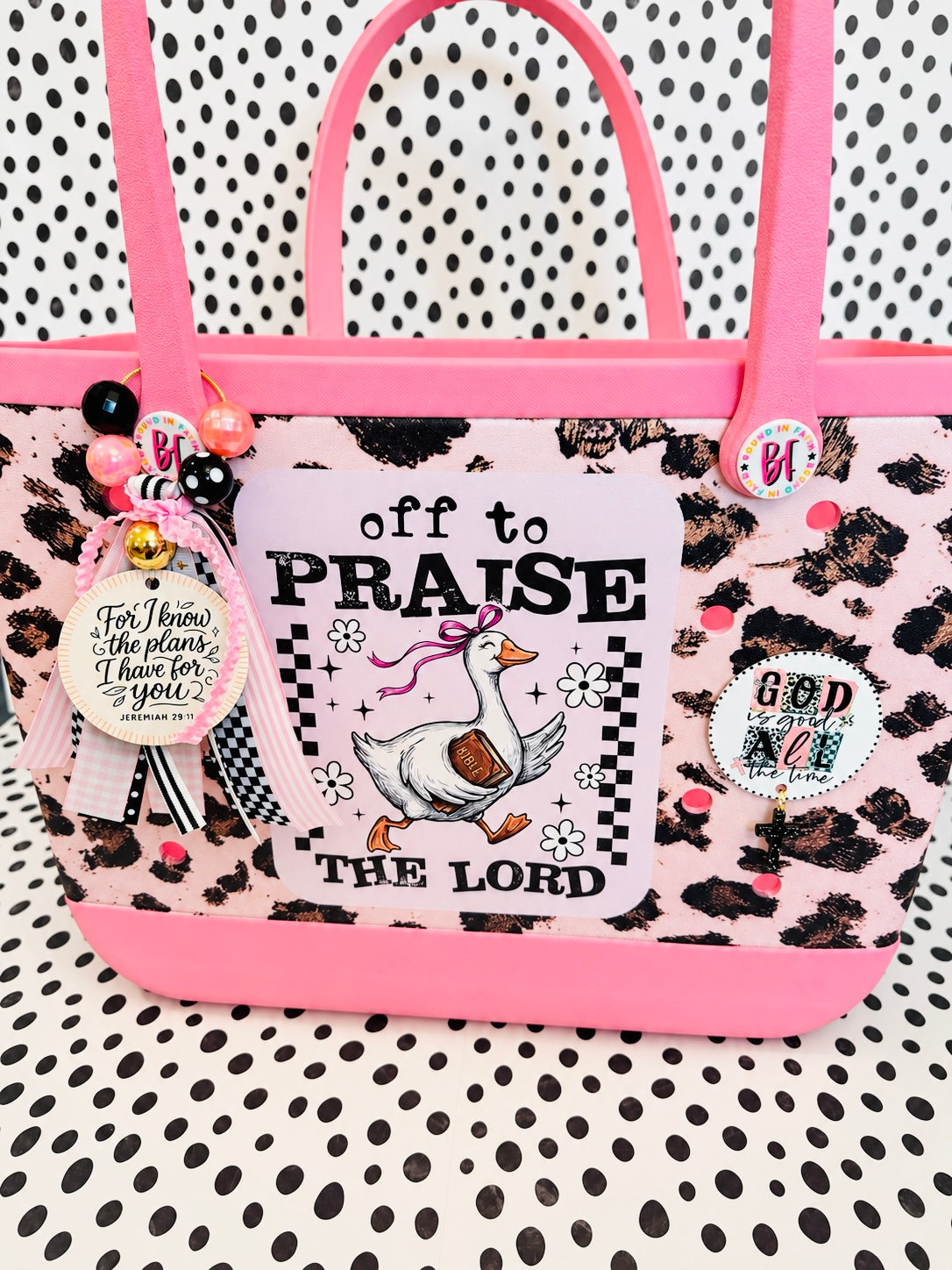 God is Good EVA Tote Bag Charm