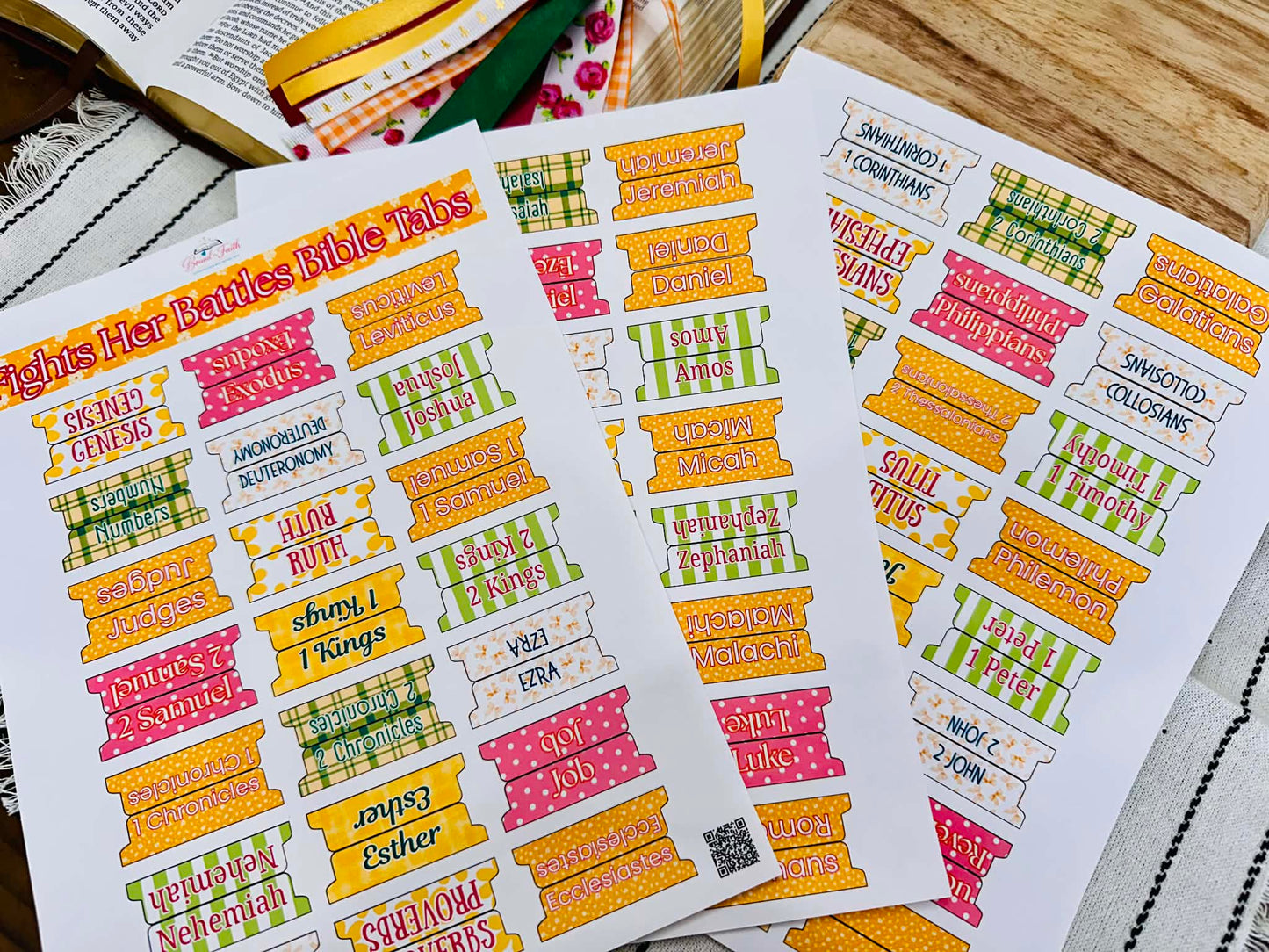 Fights Her Battles Bible Tabs