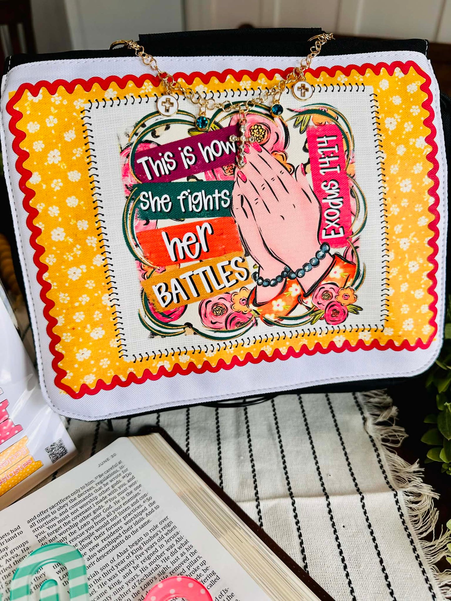 Fights Her Battles Bible Cover