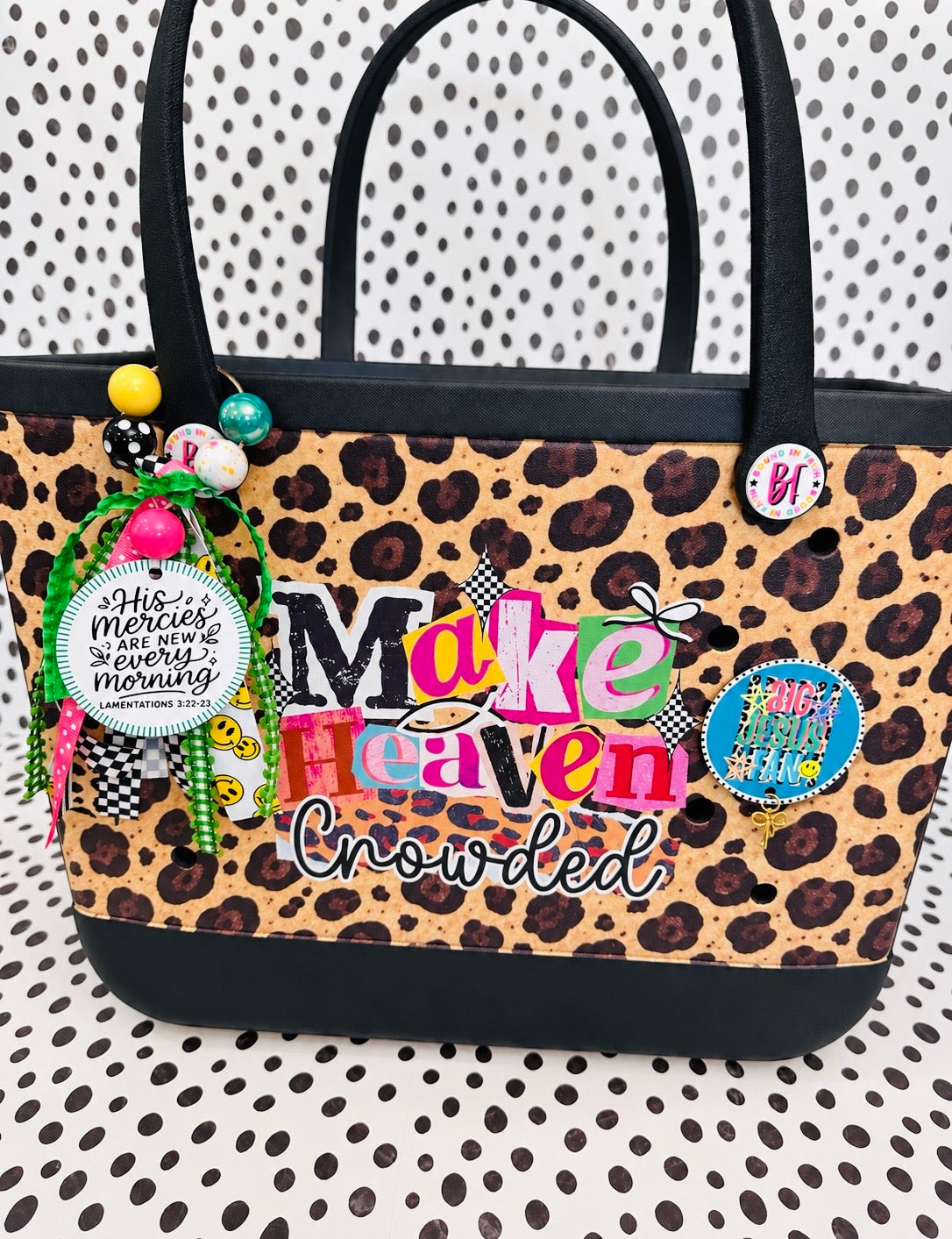 Big Jesus Fan EVA Bag Charm