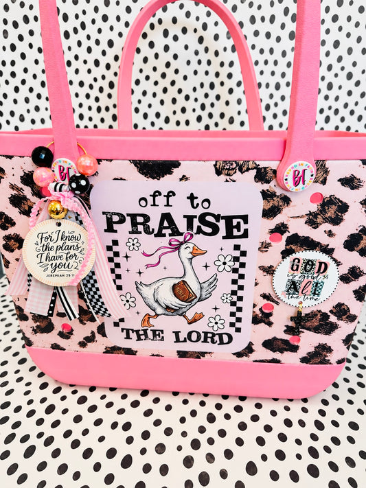 God is Good EVA Tote Bag Charm