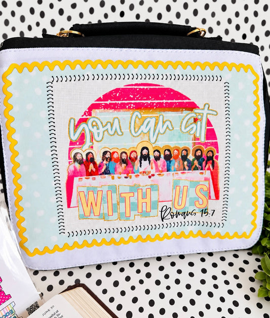 Sit With Us Bible Cover