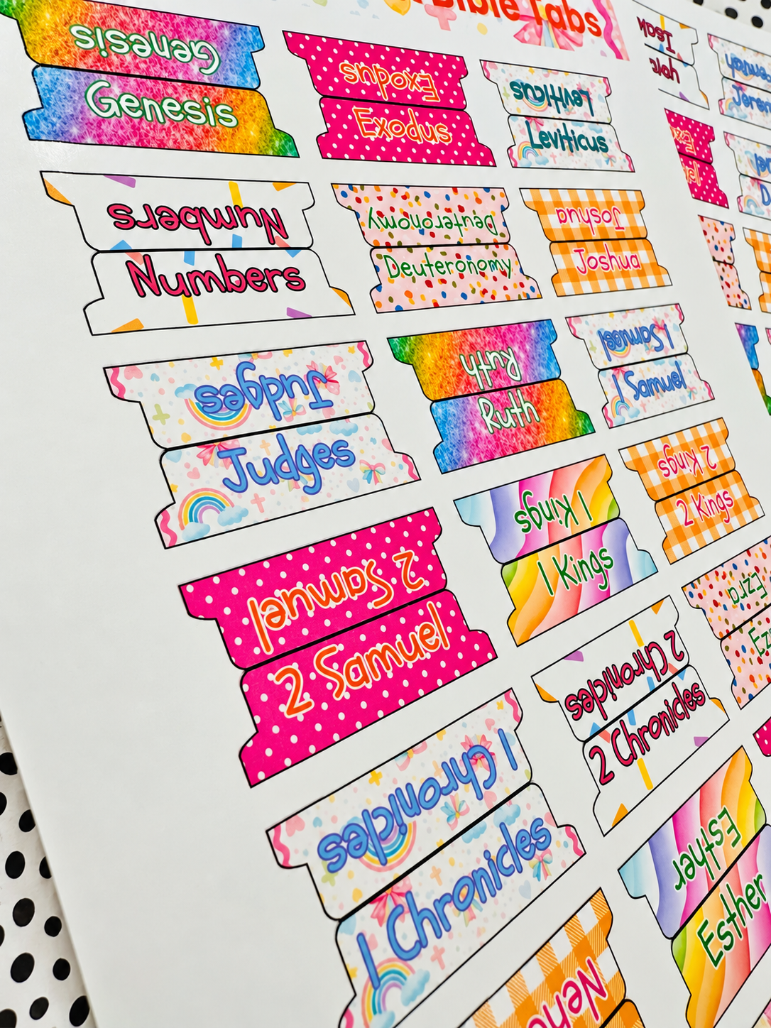 Noah's Ark Bible Tabs