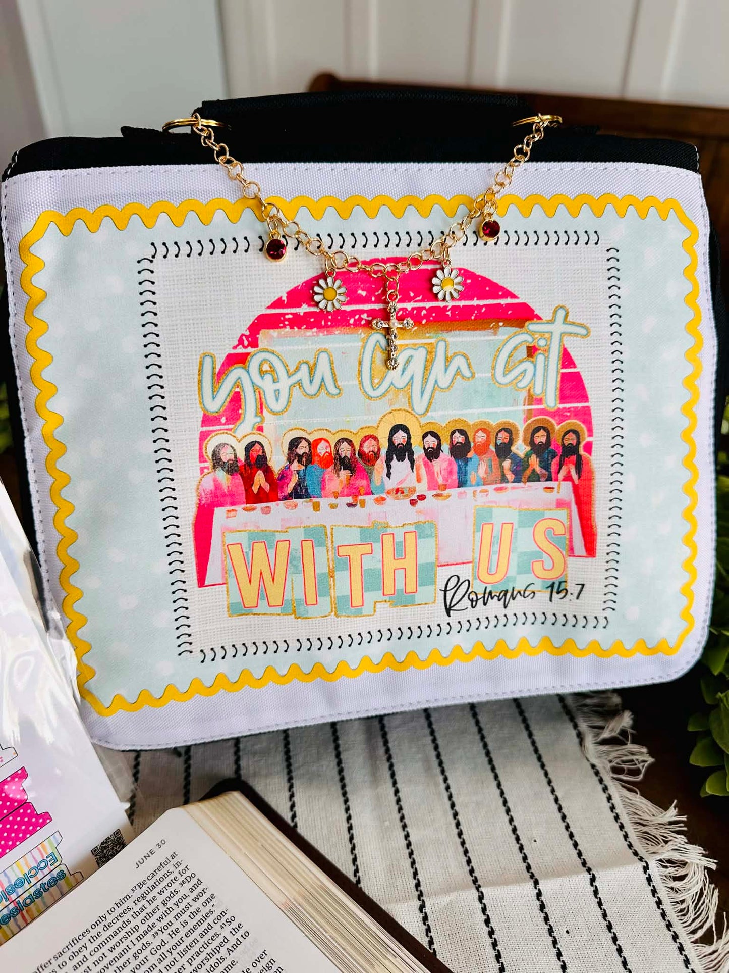 Sit With Us Bible Cover