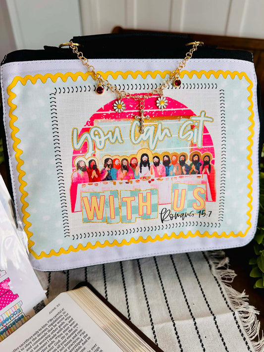 Sit With Us Bible Cover