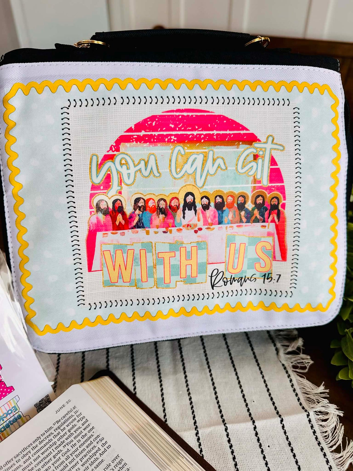 Sit With Us Bible Cover